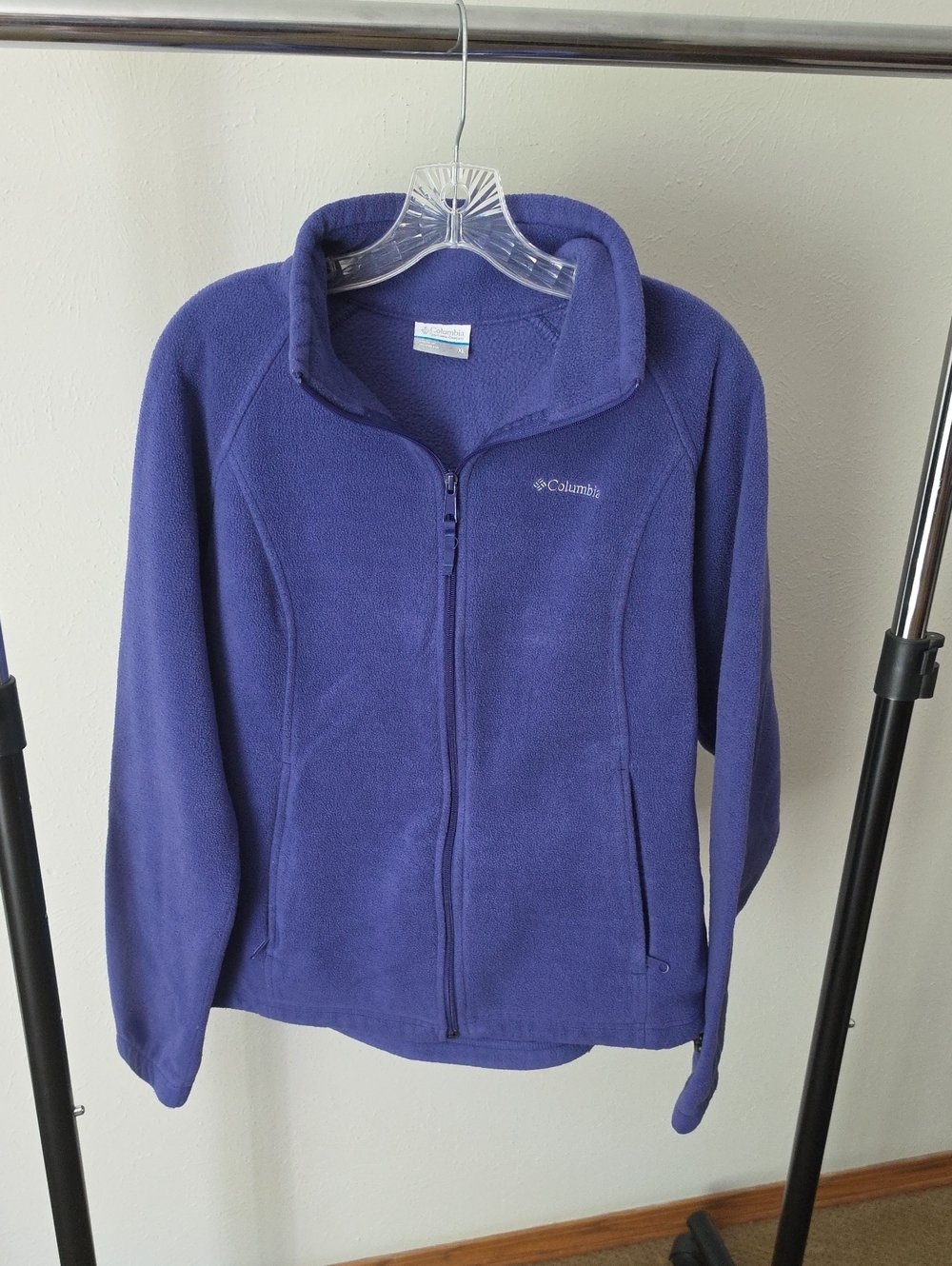 Columbia Women's Deep Purple Full-Zip Fleece Jacket XL